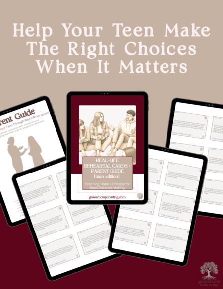Real-Life Rehearsal Cards PLUS Parent Guide: Teen Edition - So They Choose Right When It Matters